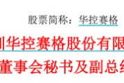 子女测算华控赛格董事长、董秘、副总经理三高管同日辞职
