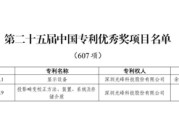 子女测算光峰科技两项发明专利荣获第二十五届中国专利优秀奖
